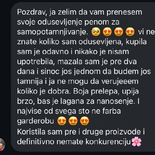 samopotamnjivanje pjena